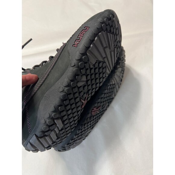 Kuru Quest Womens 7.5 Black Hiking Boots With Purple Stitching - Picture 7 of 9